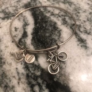 Alex and Ani Silver Bike Bracelet